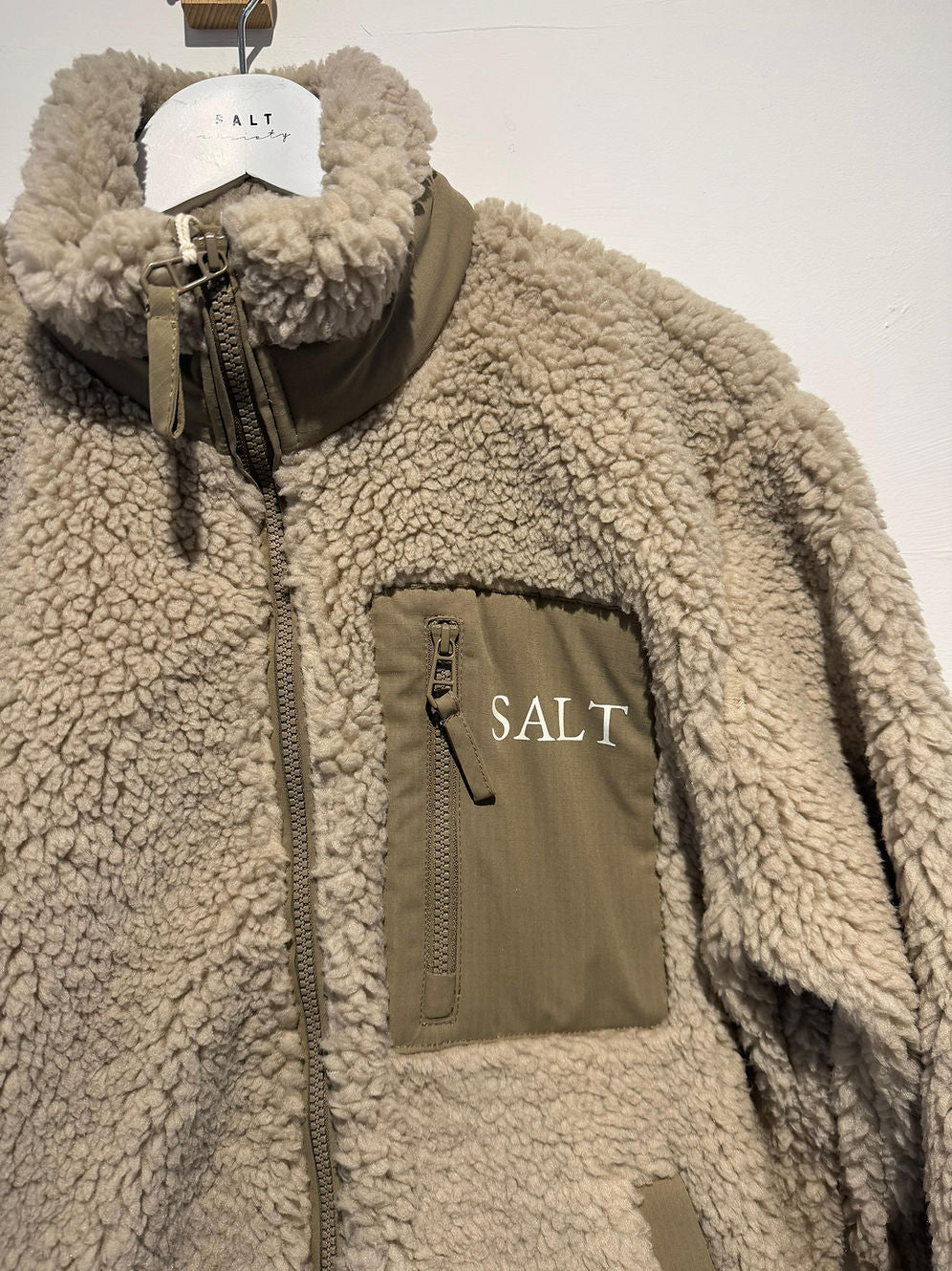 Salt Beige Sherpa Jacket