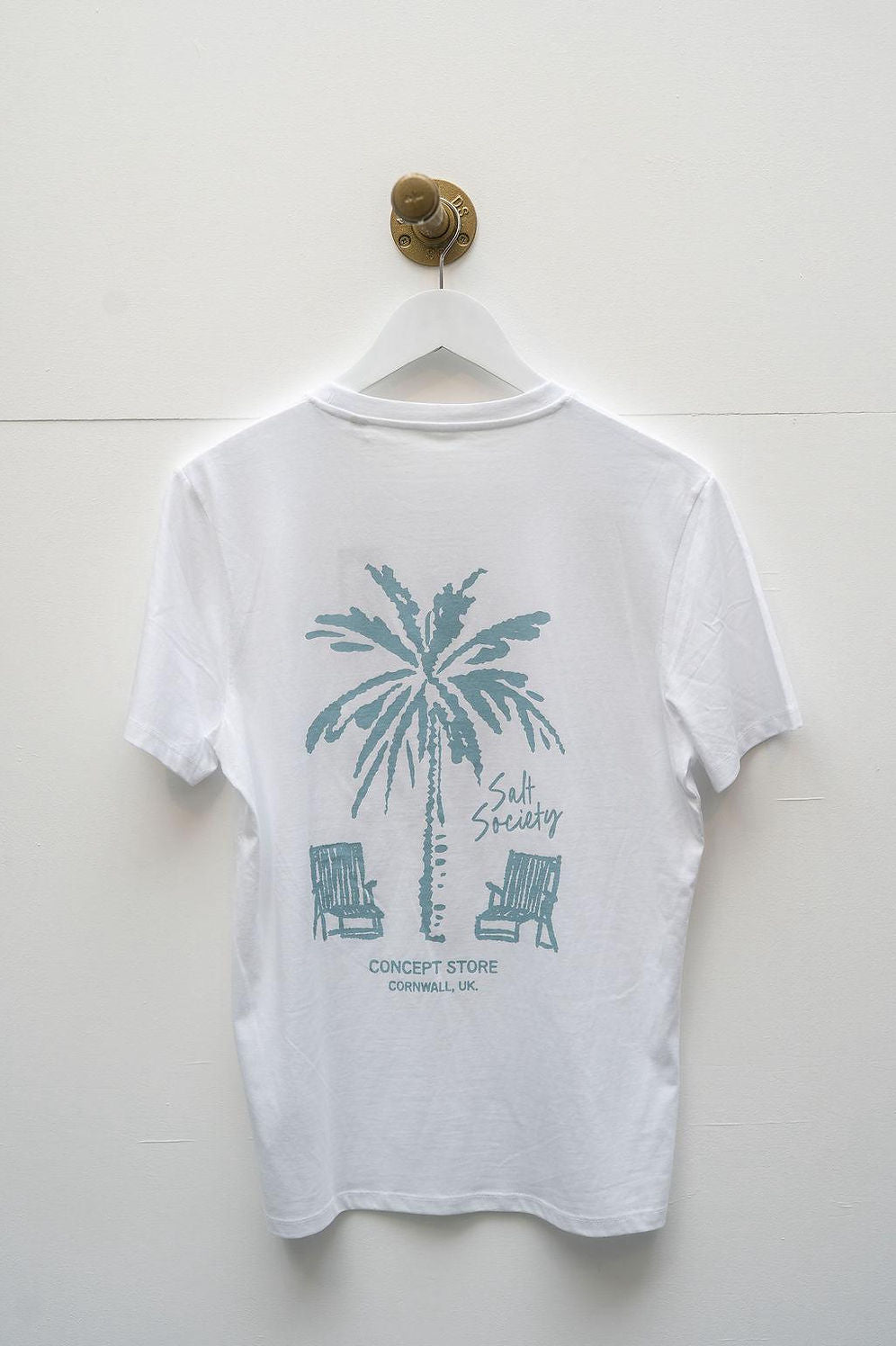 Salt Society white/Blue Deckchair Tee