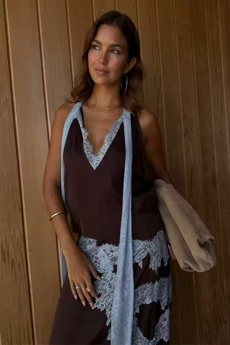 Never Fully Dressed Chocolate Lace Top