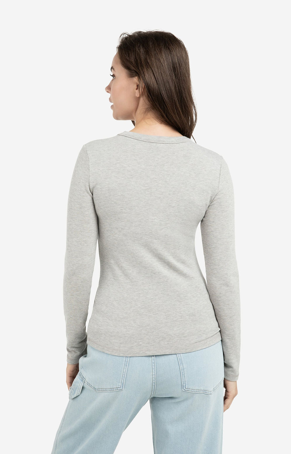 Yaya Grey LS Top