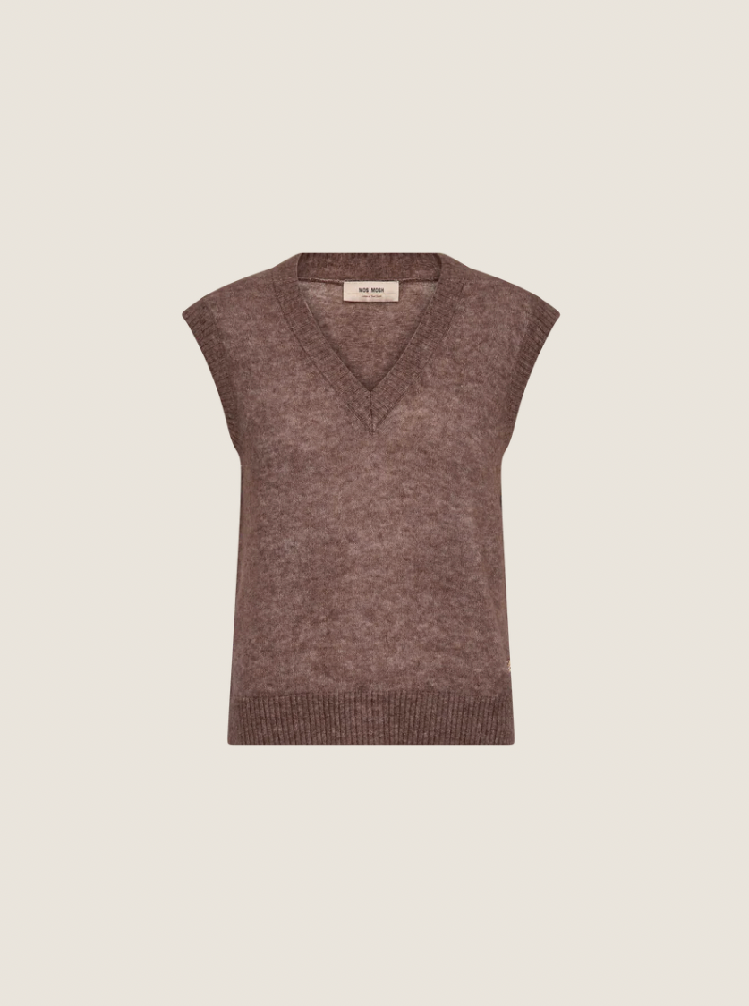 Mos Mosh Mape V-Neck Knit Vest