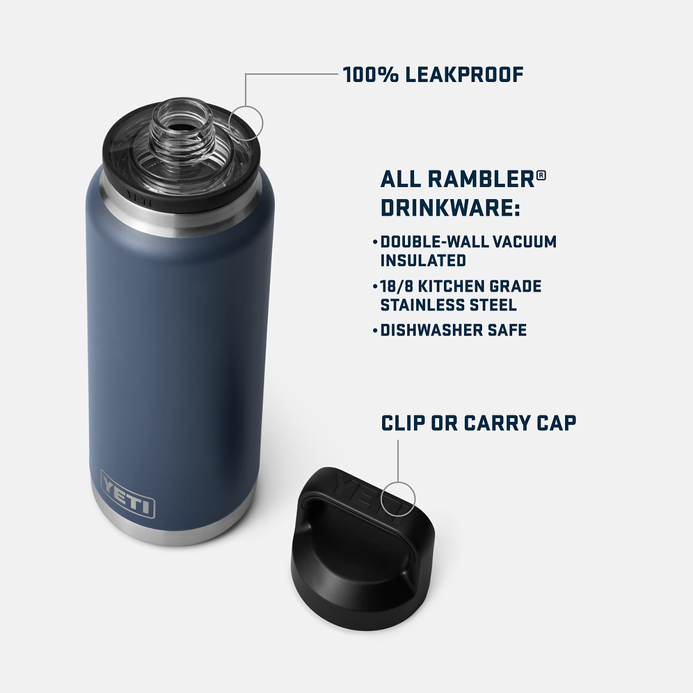 Yeti Rambler 36oz Black Chug Bottle