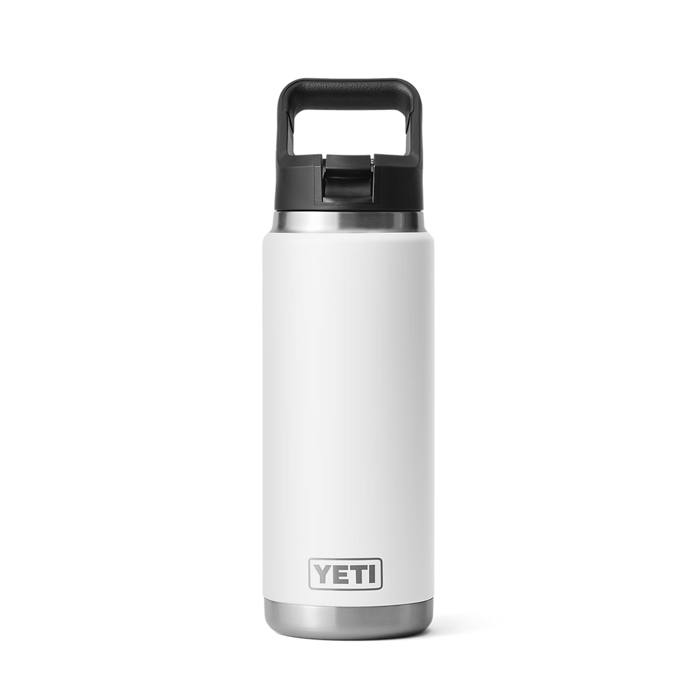 Yeti Rambler 26oz White Straw Bottle