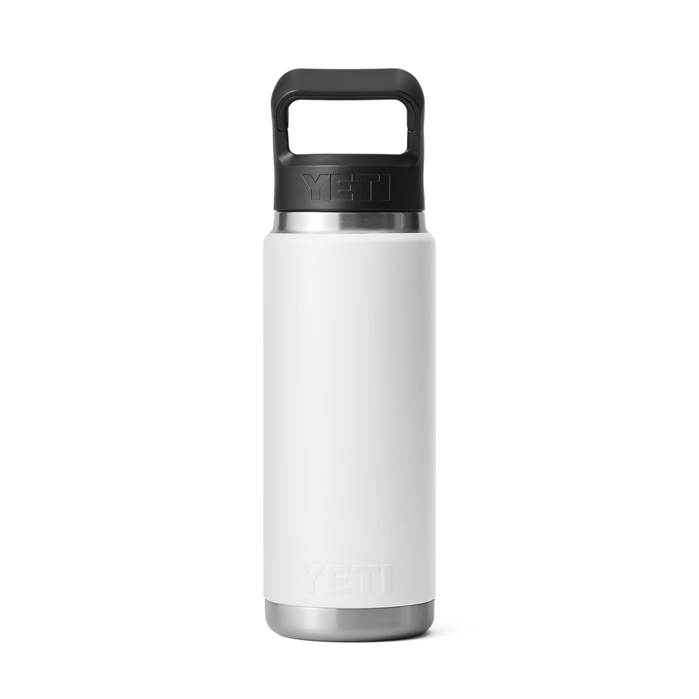 Yeti Rambler 26oz White Straw Bottle