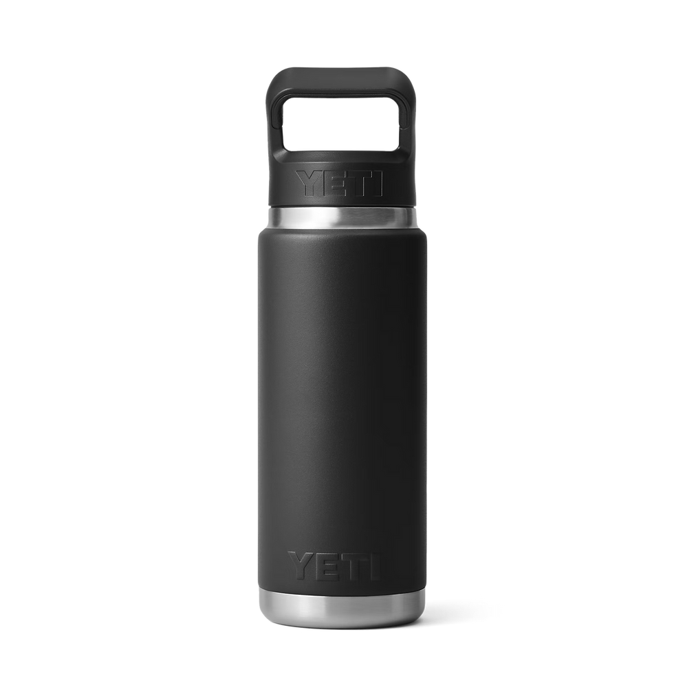 Yeti Rambler 26oz Black Straw Bottle