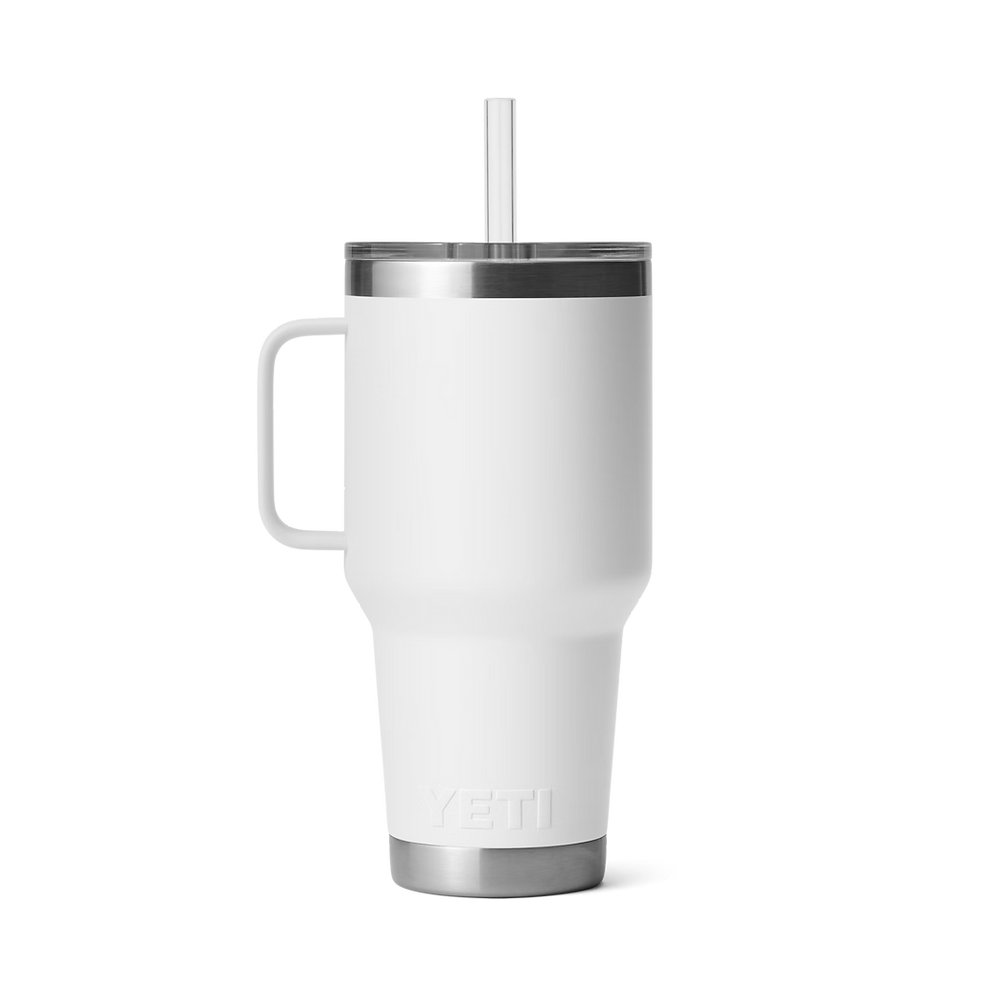 Yeti Rambler 35oz White Straw Cup