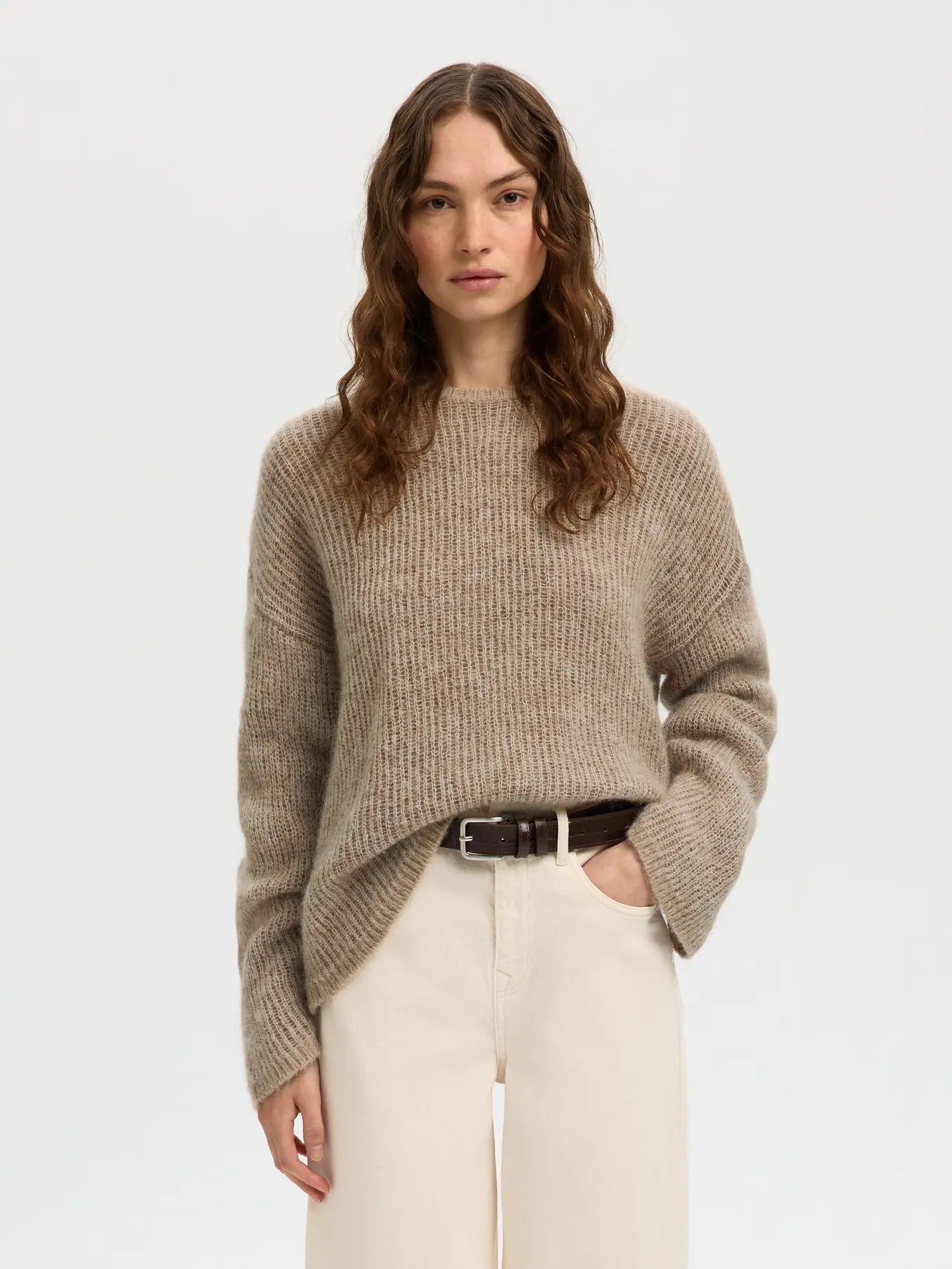 Selected Lulu Chocolate Loose Knit