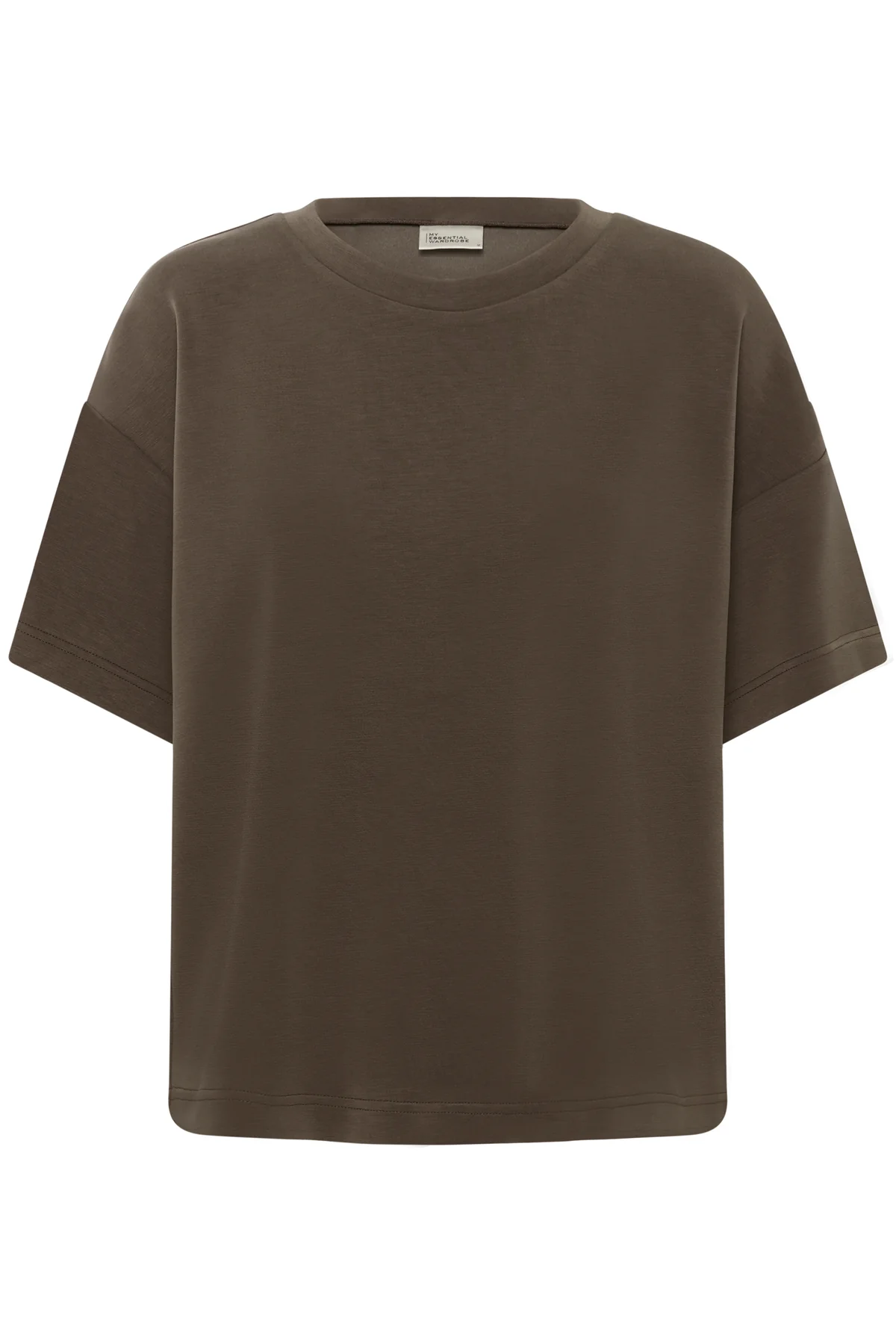 My Essential Wardrobe Helle Brown Boxy Tee