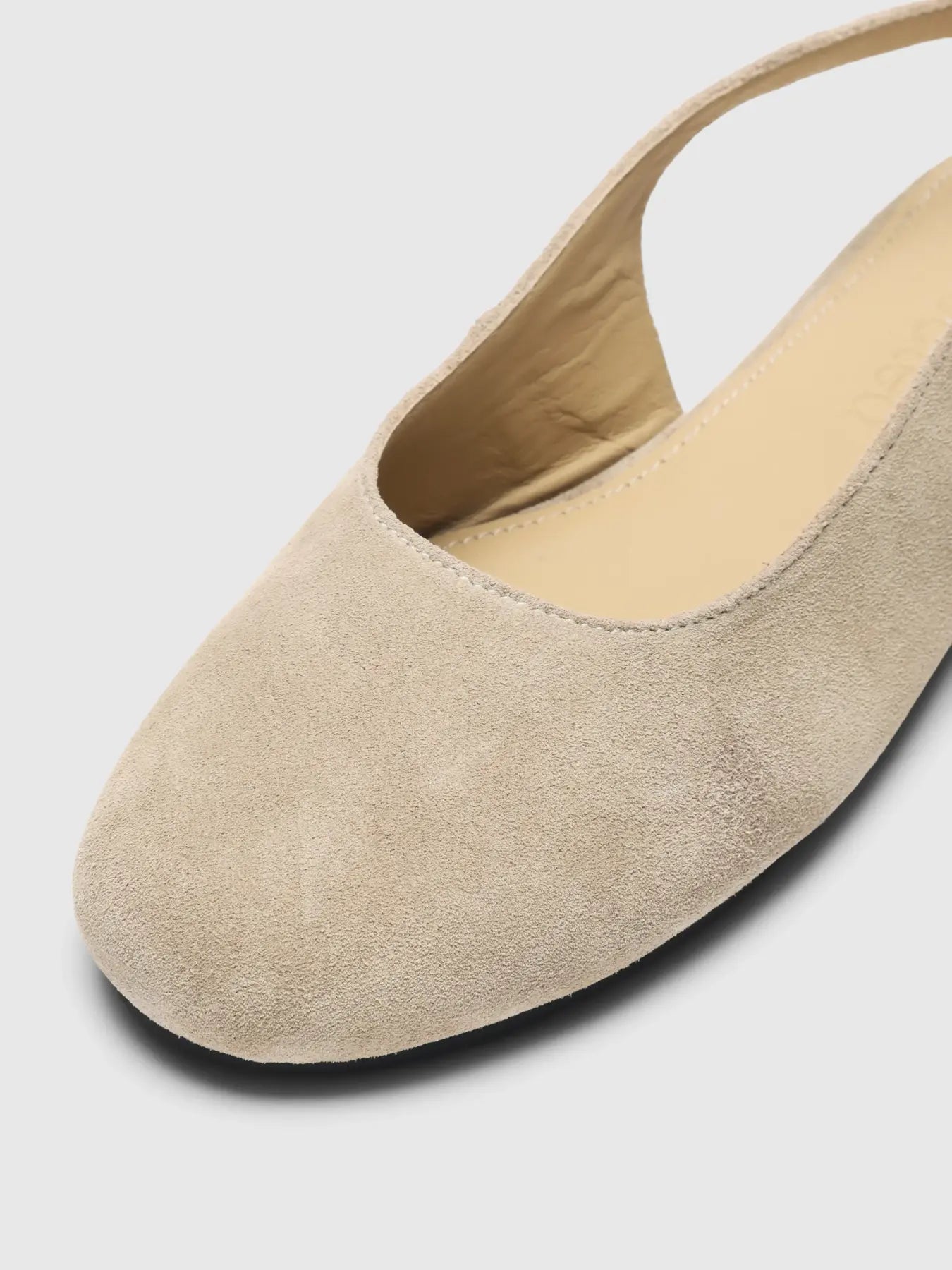 Selected Charlotte Suede Ballerina Pump