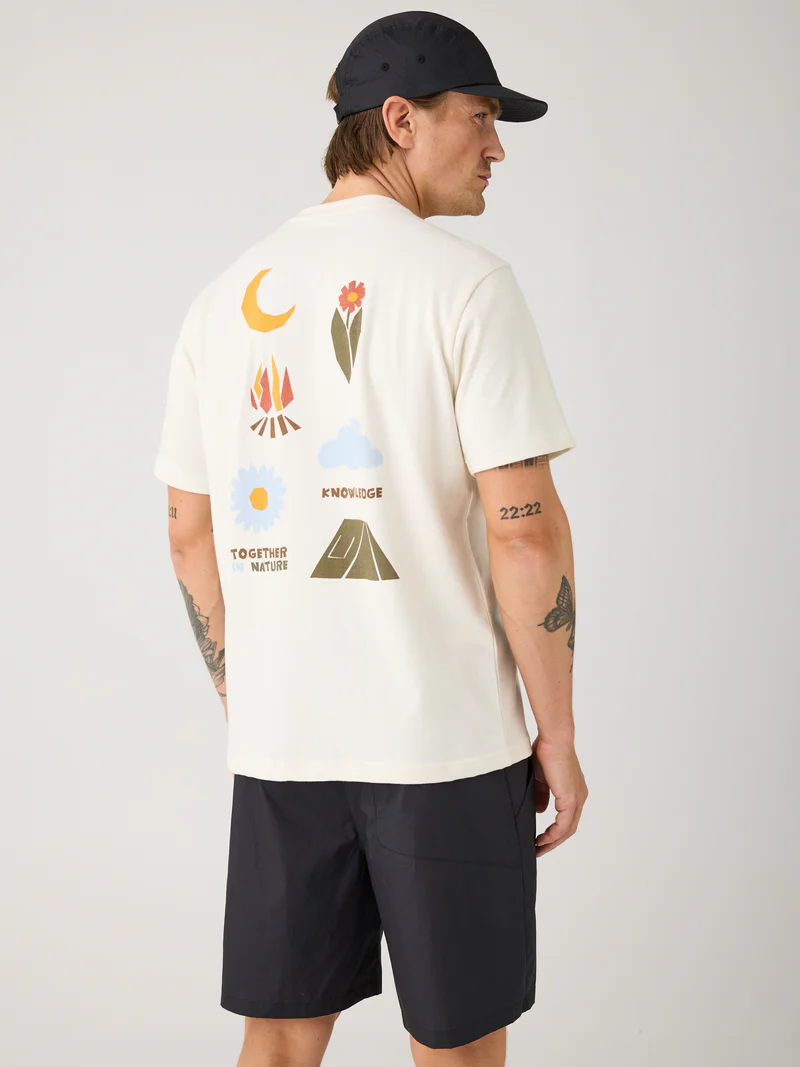 Knowledge Cotton Egret Nature Back Tee