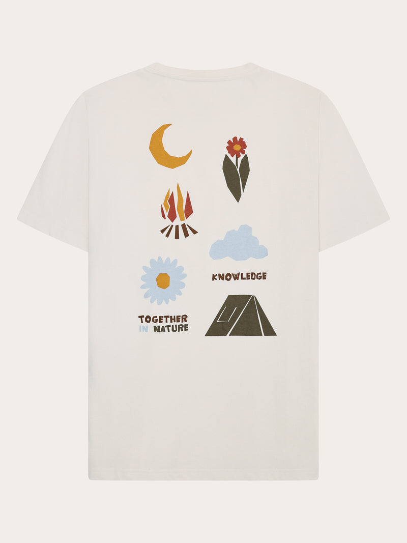 Knowledge Cotton Egret Nature Back Tee