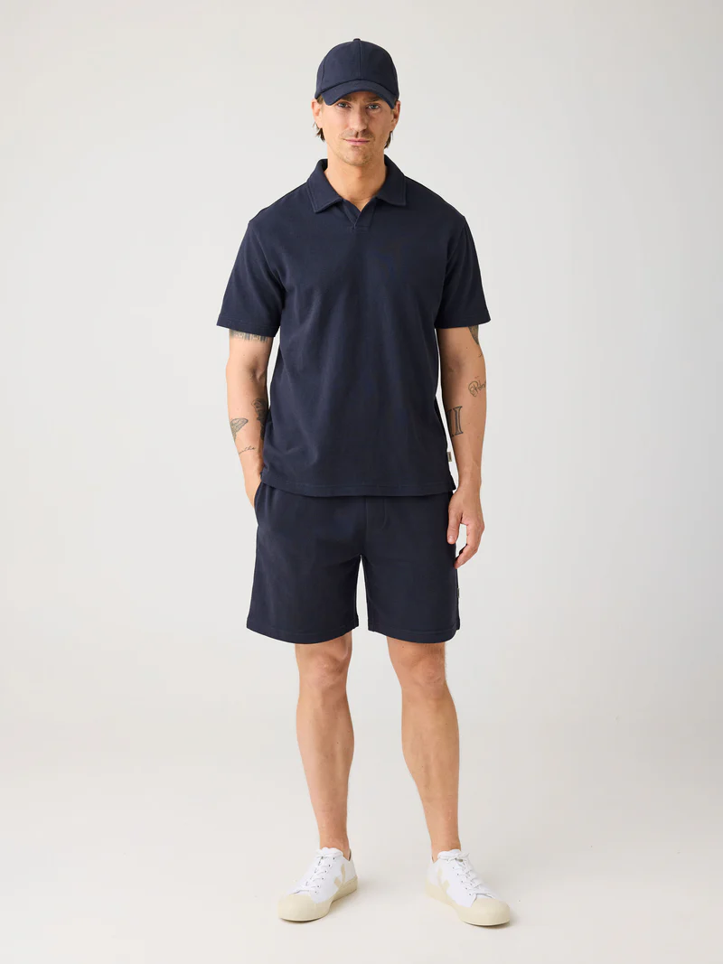 Knowledge Cotton Fig Navy Shorts