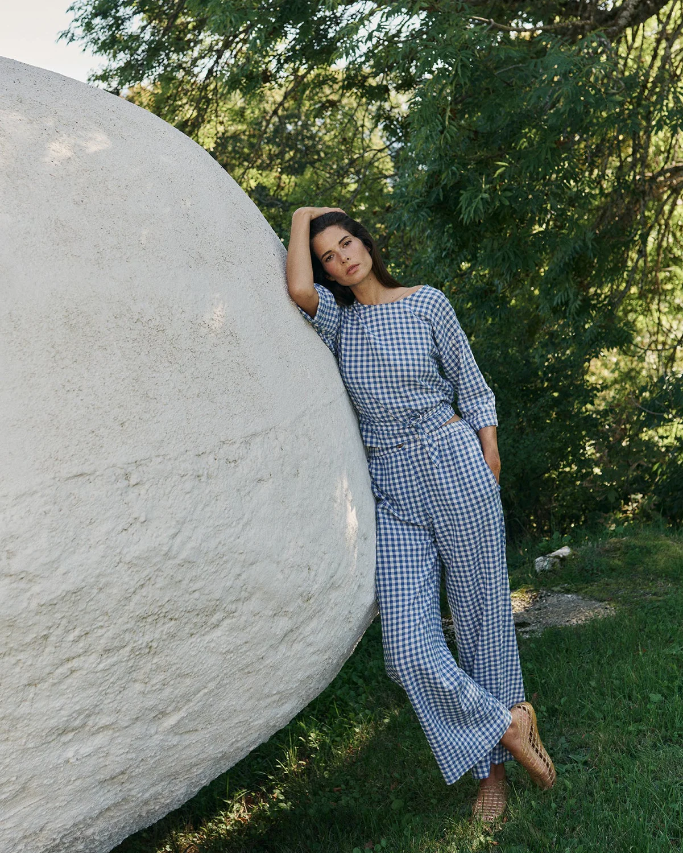Indi & Cold Blue Check Pant