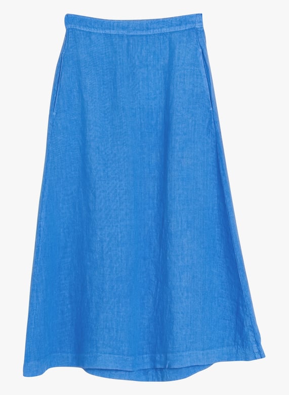 Indi & Cold Blue Linen Skirt
