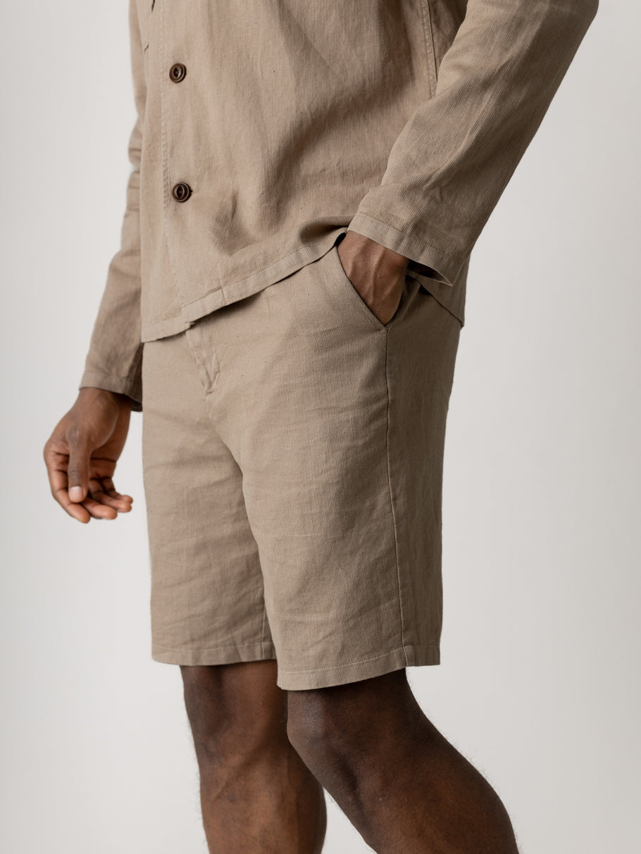 Mos Mosh Gallery Baldo Porro Beige Shorts