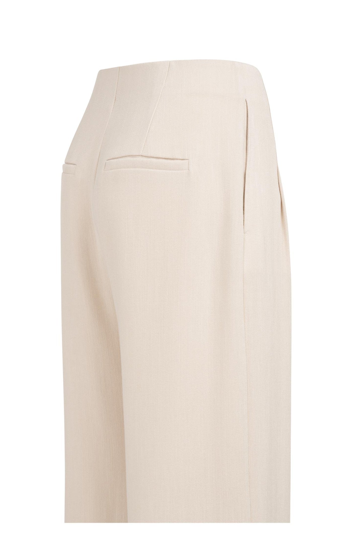 Linen Blend Fringe Detail Pant