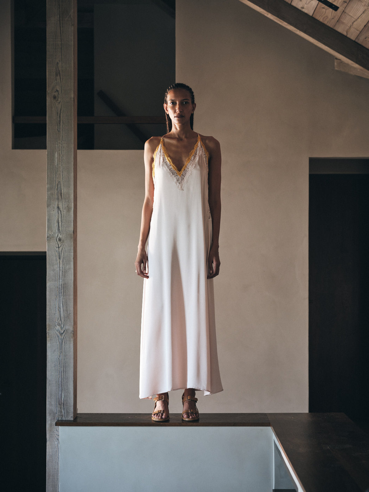 Chefira Contrast Lace Dress