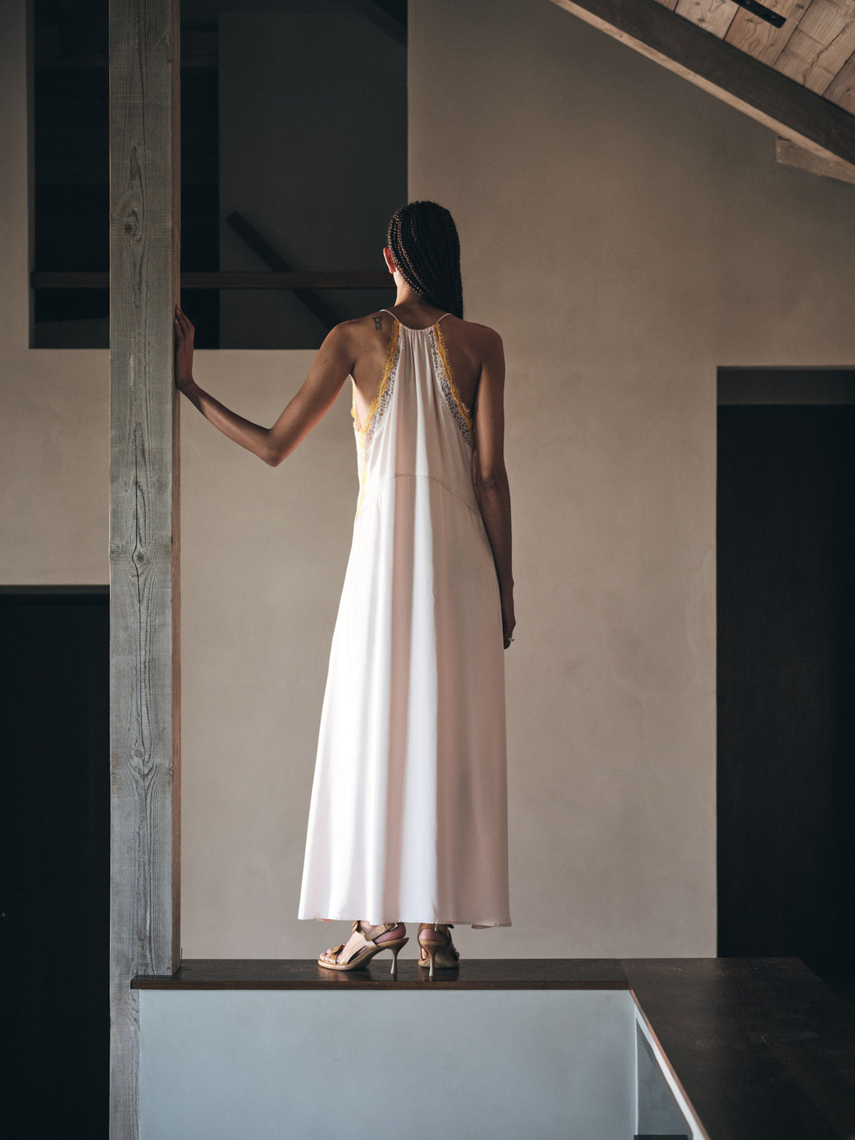 Chefira Contrast Lace Dress