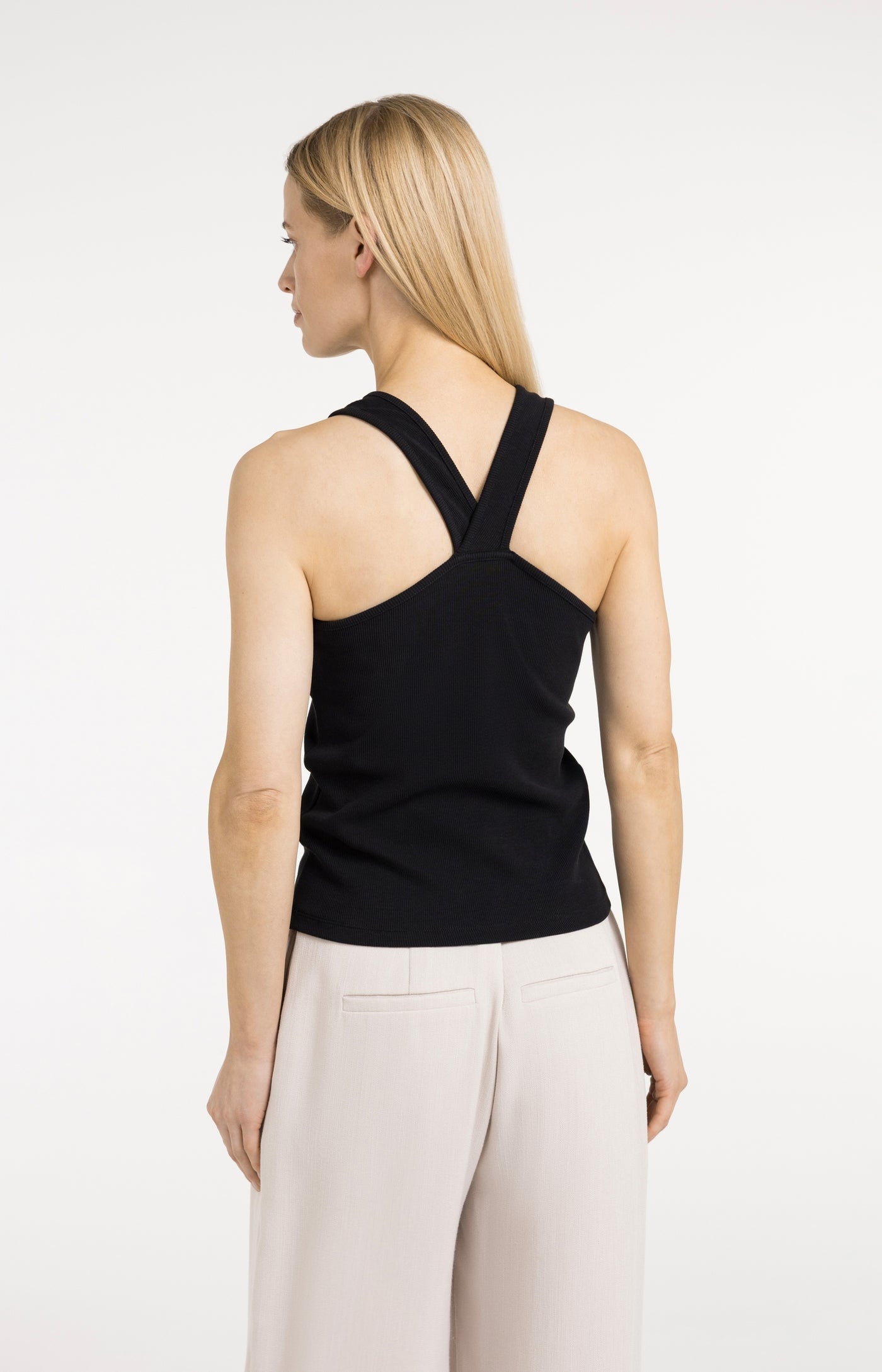 Black Cross Back Singlet