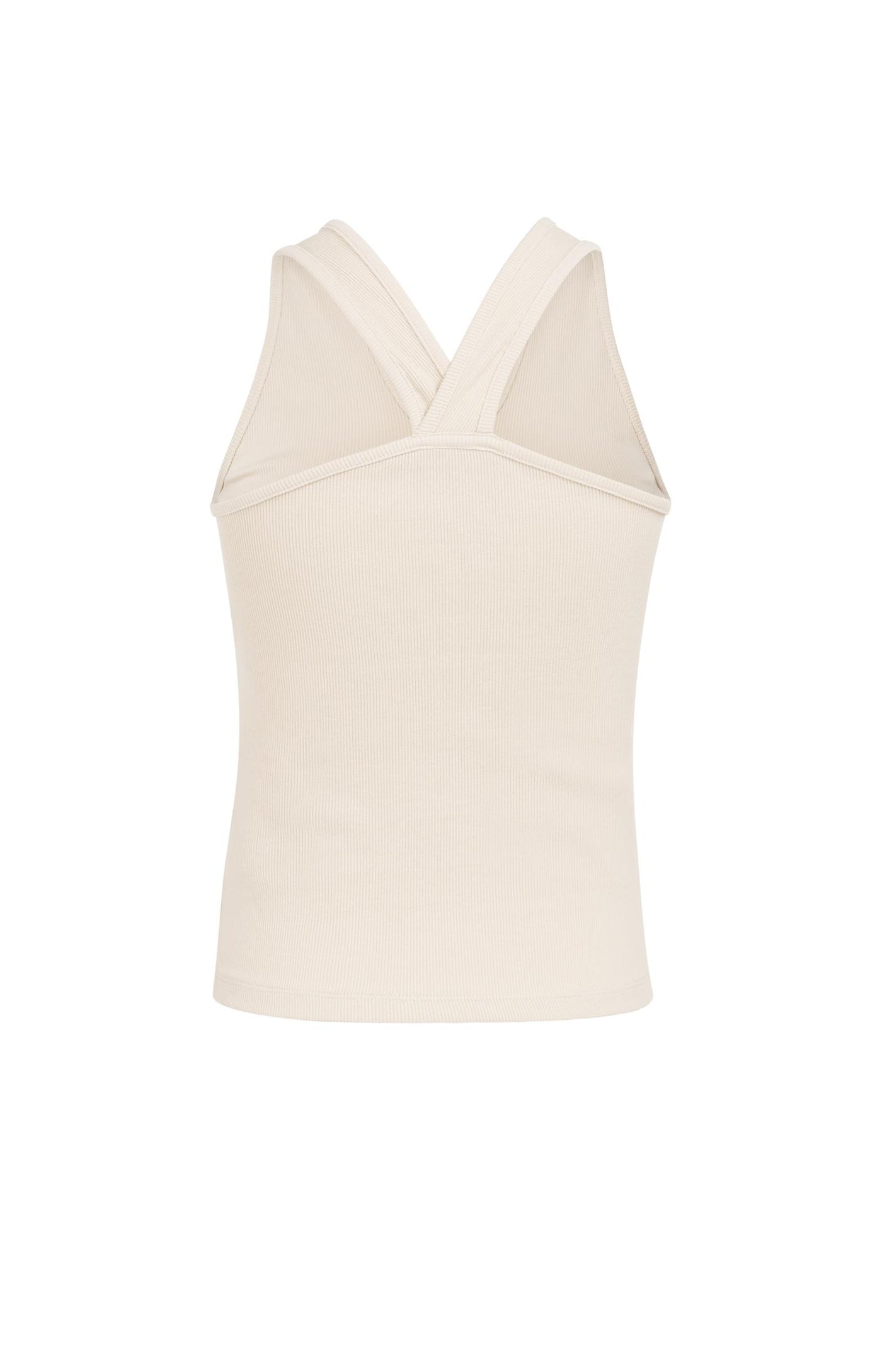 Creme Cross Back Singlet