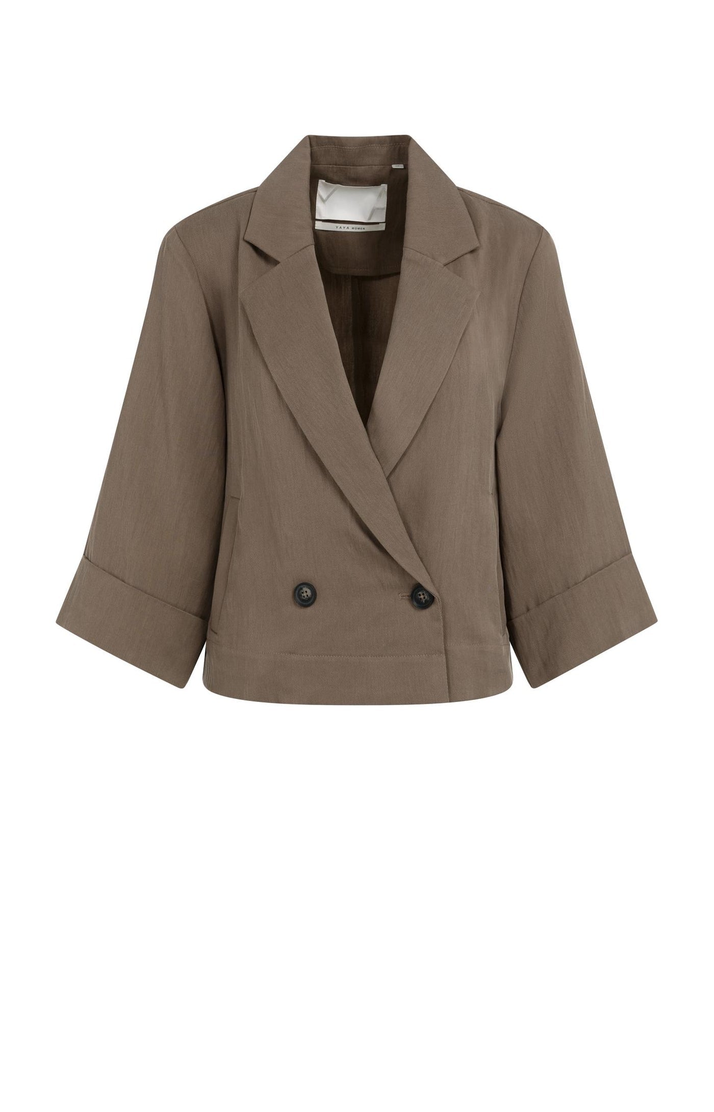 Short Sleeve Chocolate Blazer
