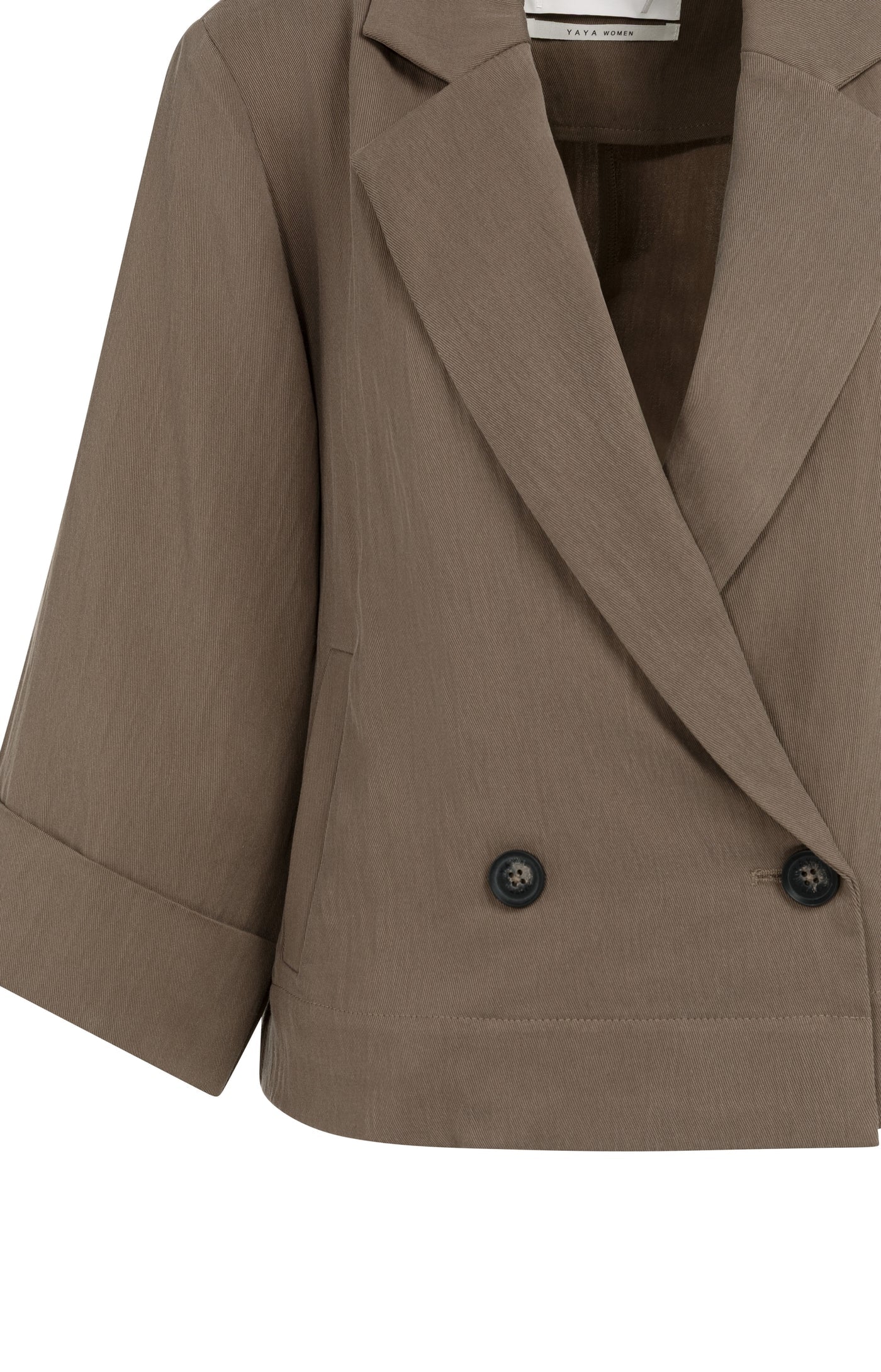 Short Sleeve Chocolate Blazer