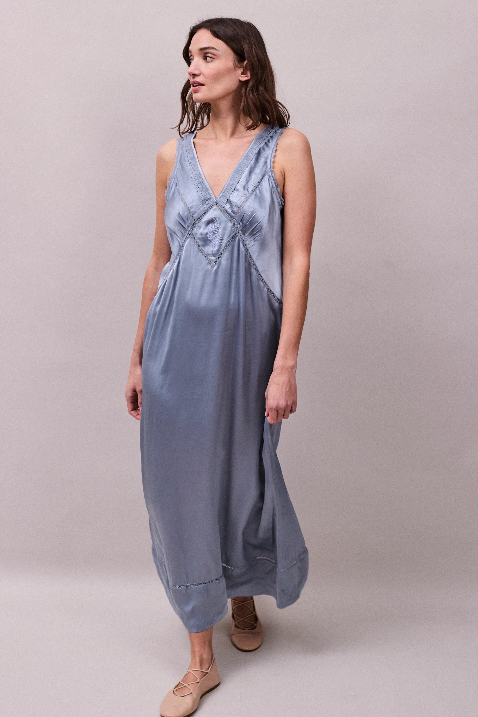 Faune Primrose Cornflower Blue Dress