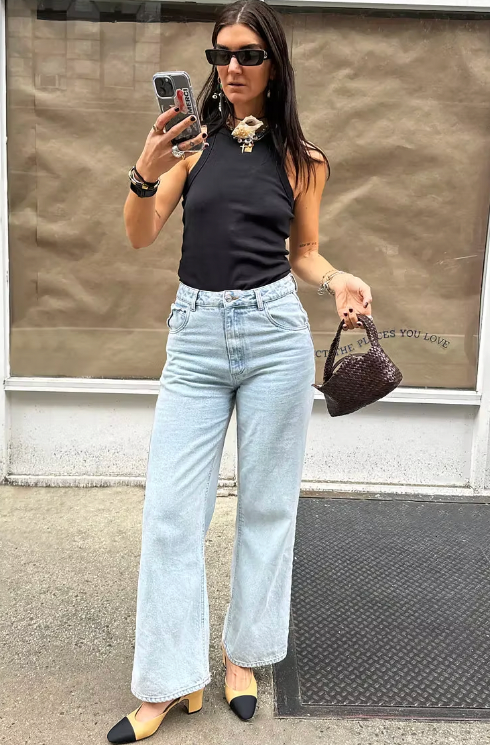 NFD Scallop Pocket Straight Leg Jeans