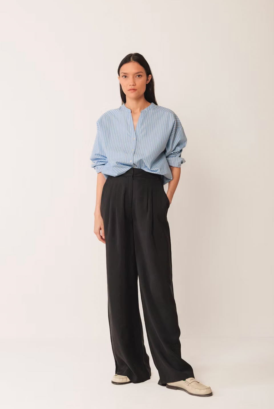Indi & Cold Black Wide Leg Pant