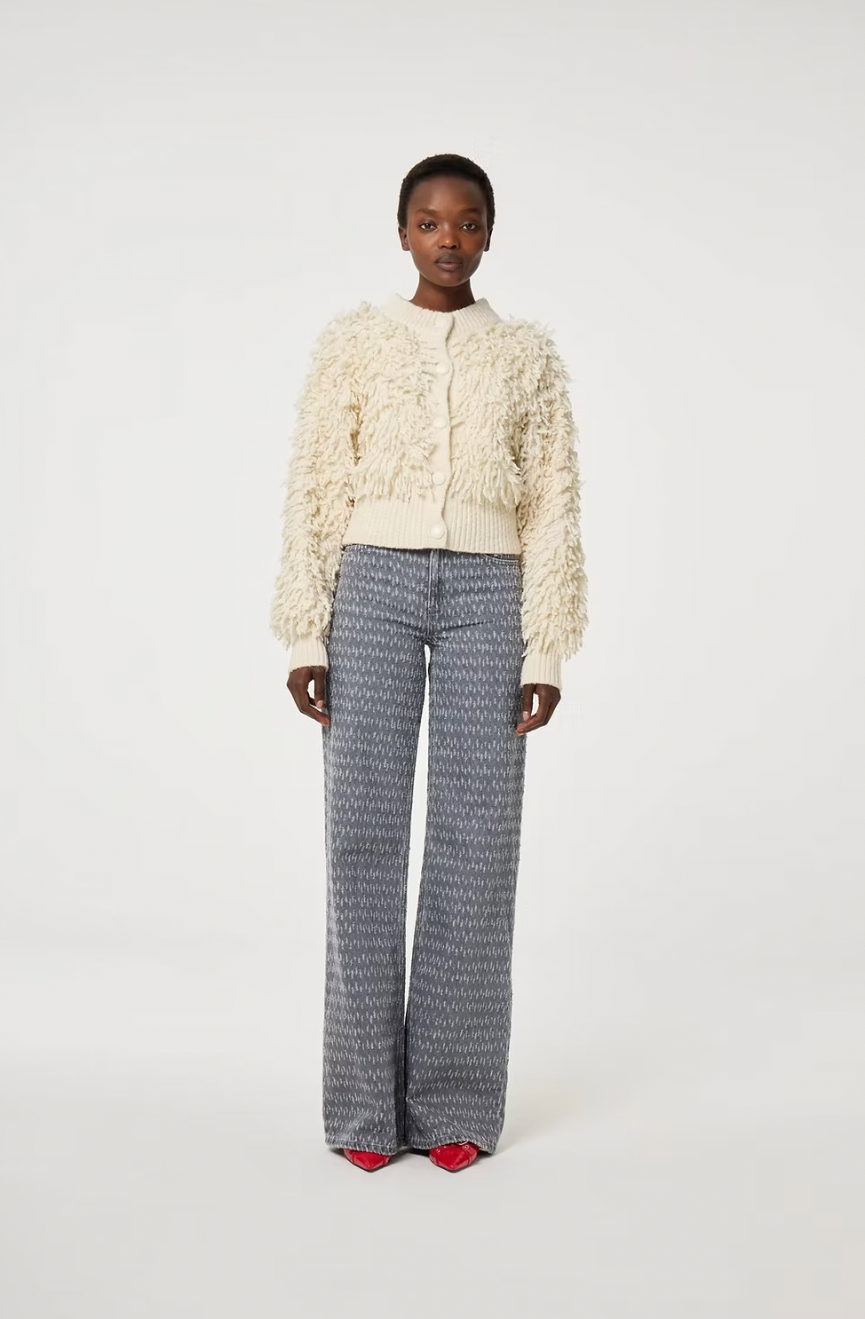 Fabienne Chapot Thea Grey Wide Leg Jeans