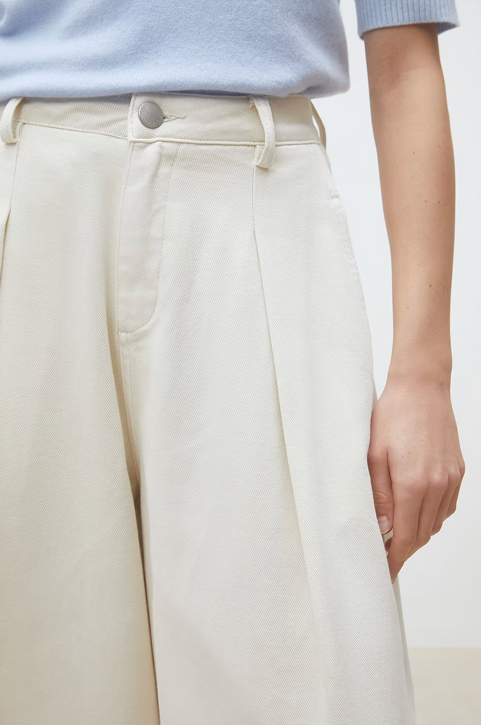 Suncoo Ecru Rim Jeans