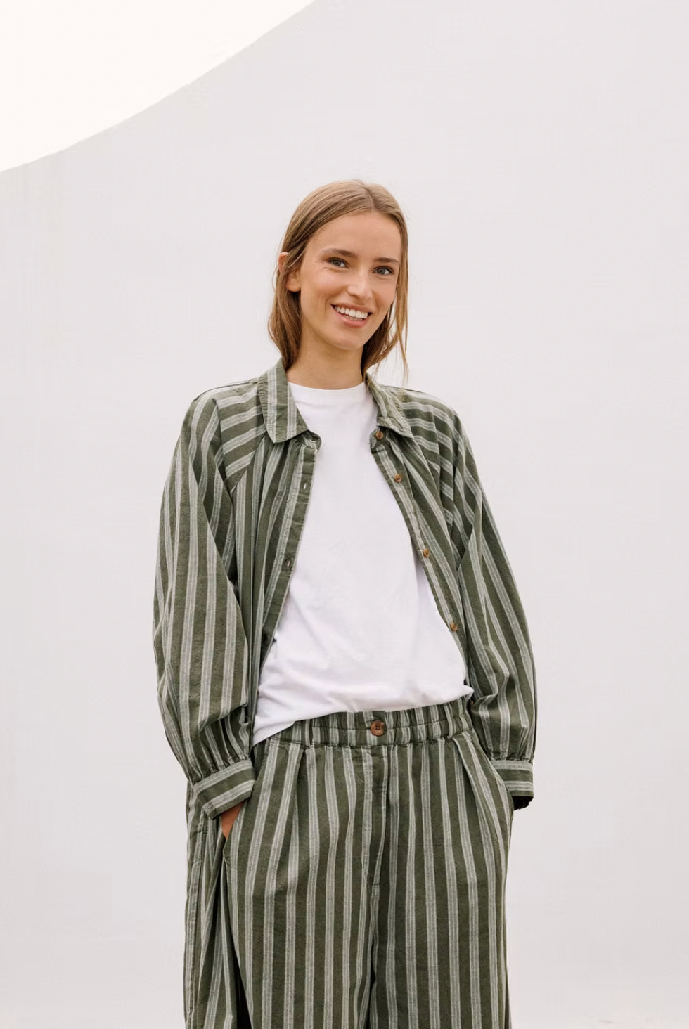 Indi & Cold Stripe Shirt Dress