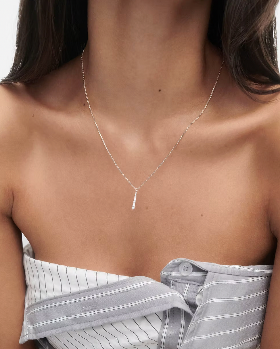 PDPAOLA Olga Silver Necklace