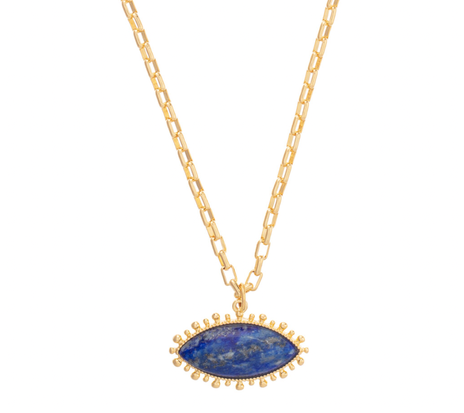 Talis Lapis Eye Pendant Necklace