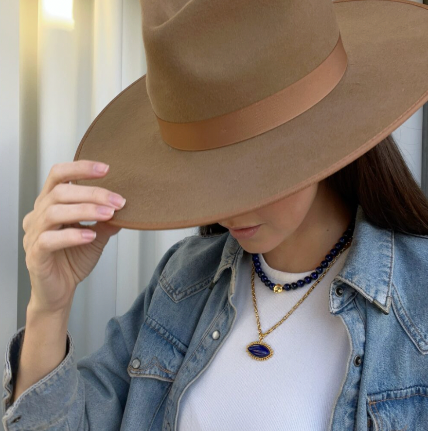 Talis Lapis Eye Pendant Necklace