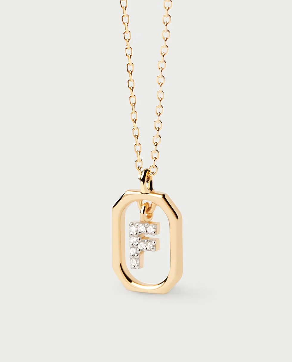 PDPAOLA Mini Letter Necklace