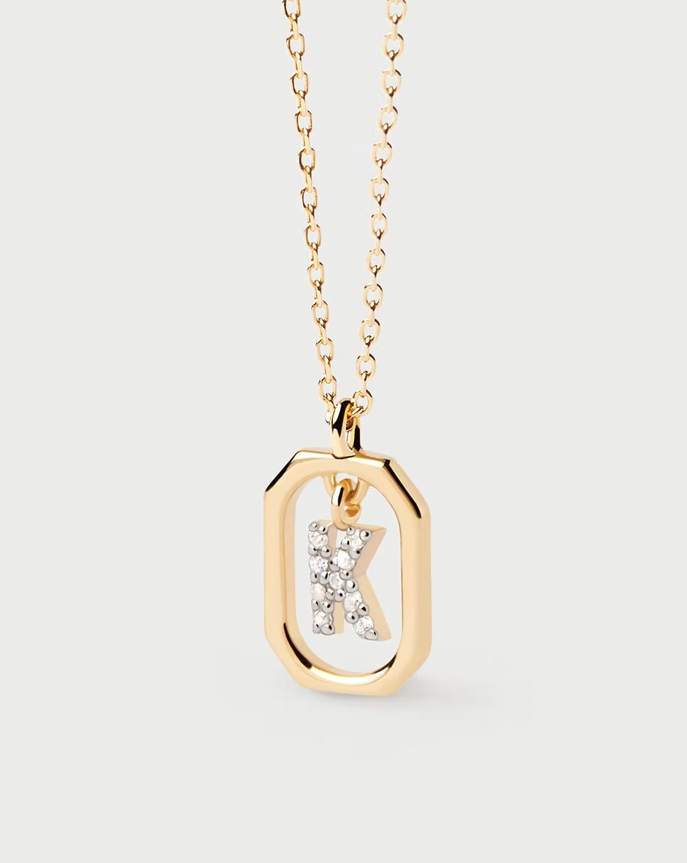 PDPAOLA Mini Letter Necklace