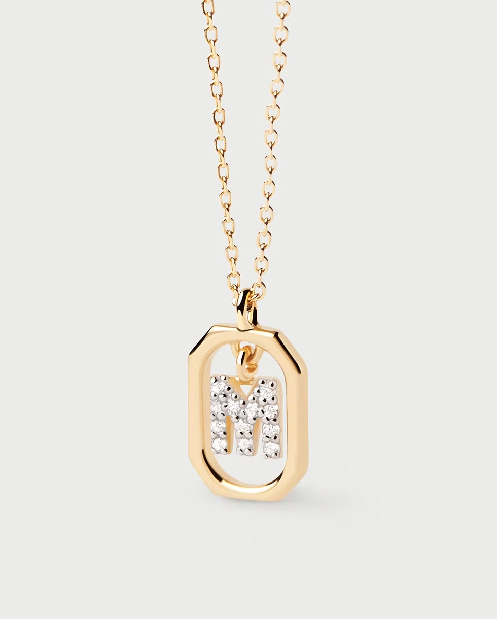 PDPAOLA Mini Letter Necklace