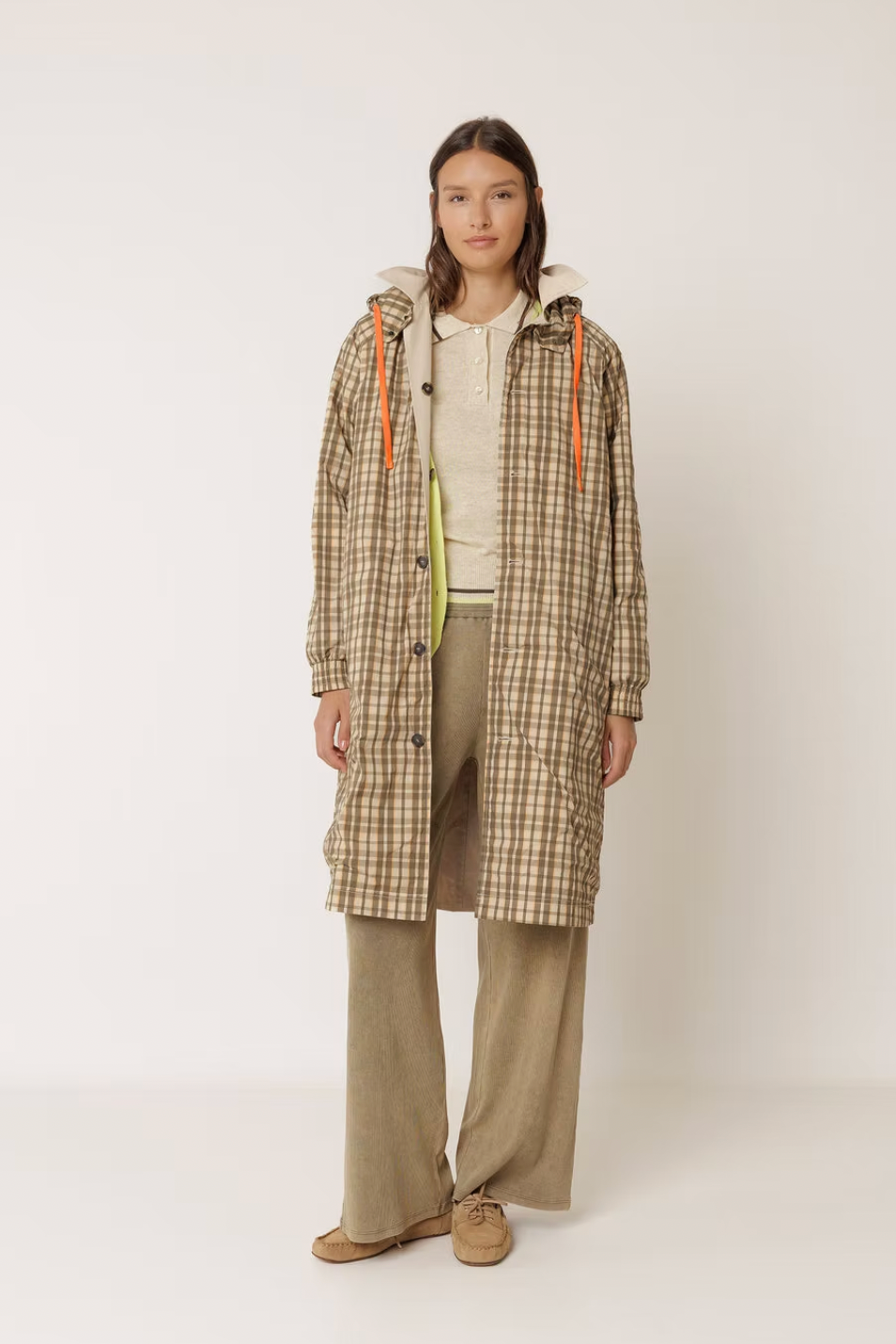 Indi & Cold Reversible Checkered Coat