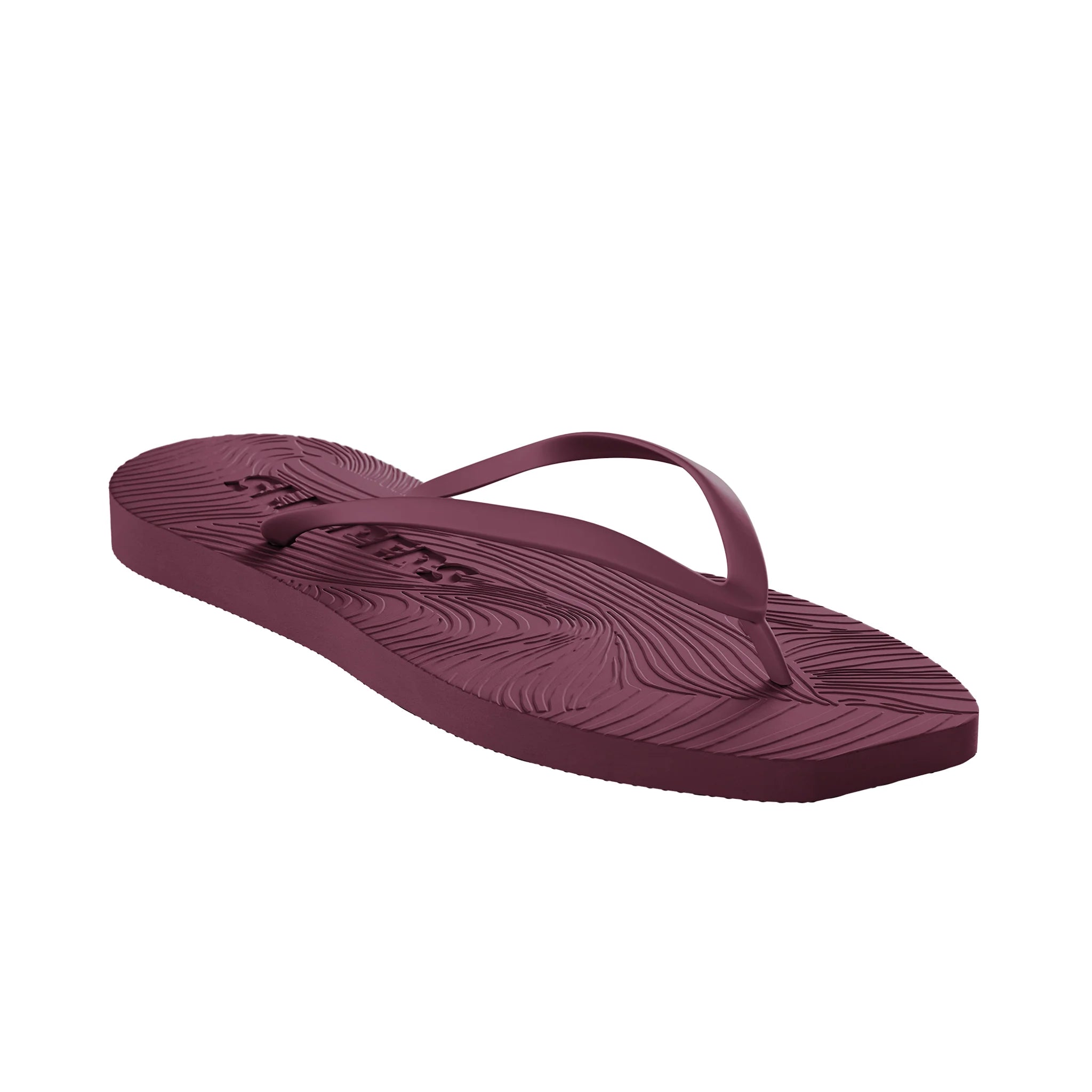 Sleepers Tapered Burgundy Flip Flops