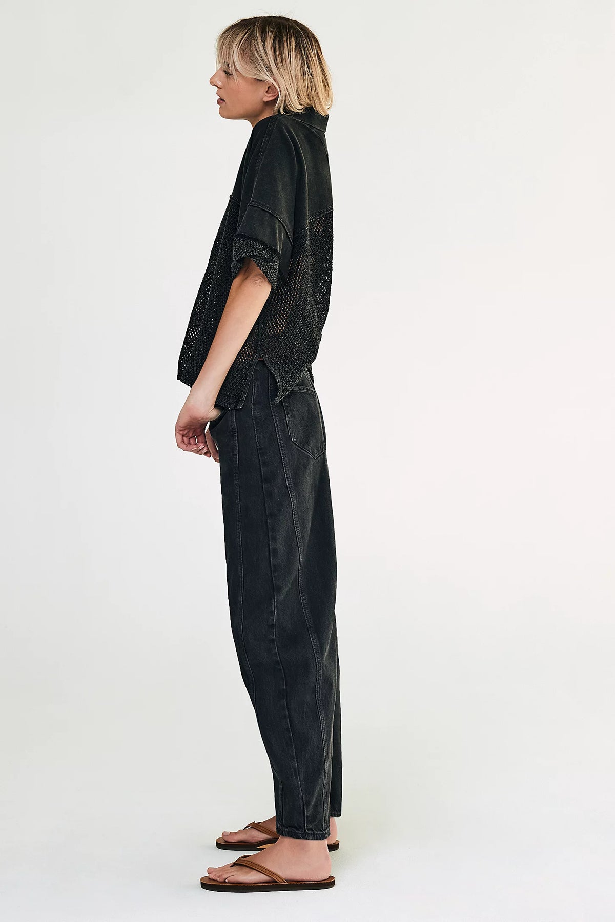 Good Luck Mid-Rise Barrel Jeans