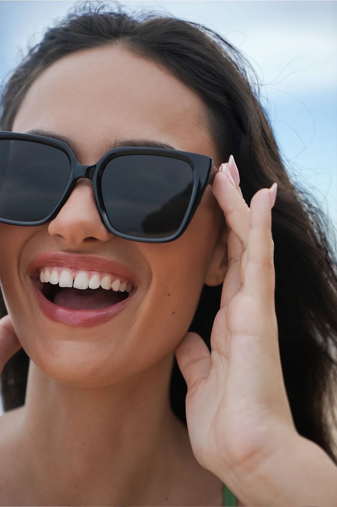 Milan Black Square Women’s Sunglasses