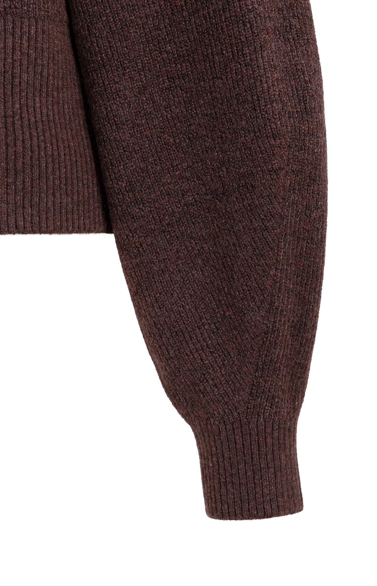 Knitted Turtleneck Sweater Bitter Chocolate