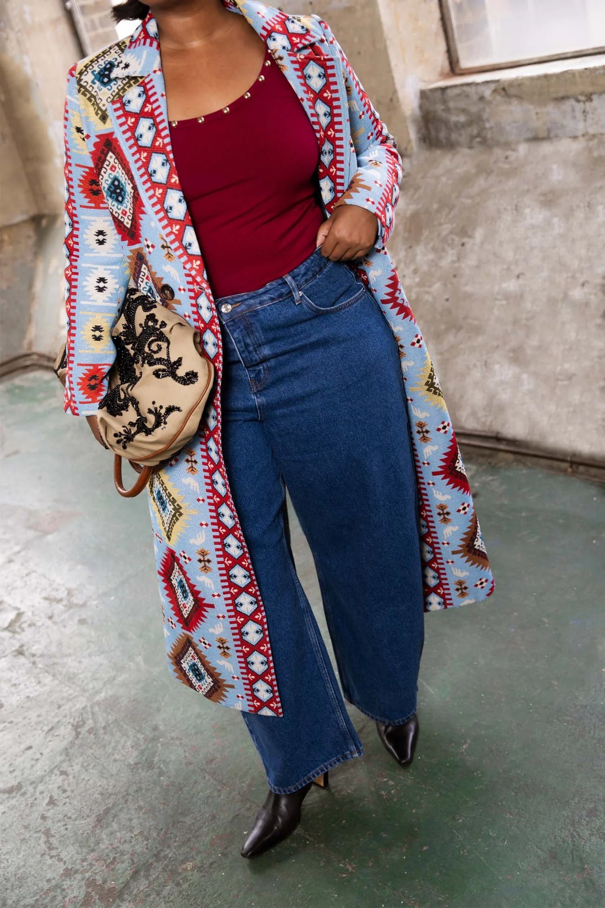 Indigo Beni Barrel Jeans