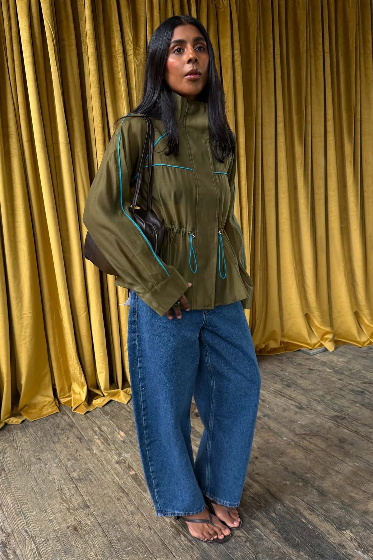 Indigo Beni Barrel Jeans