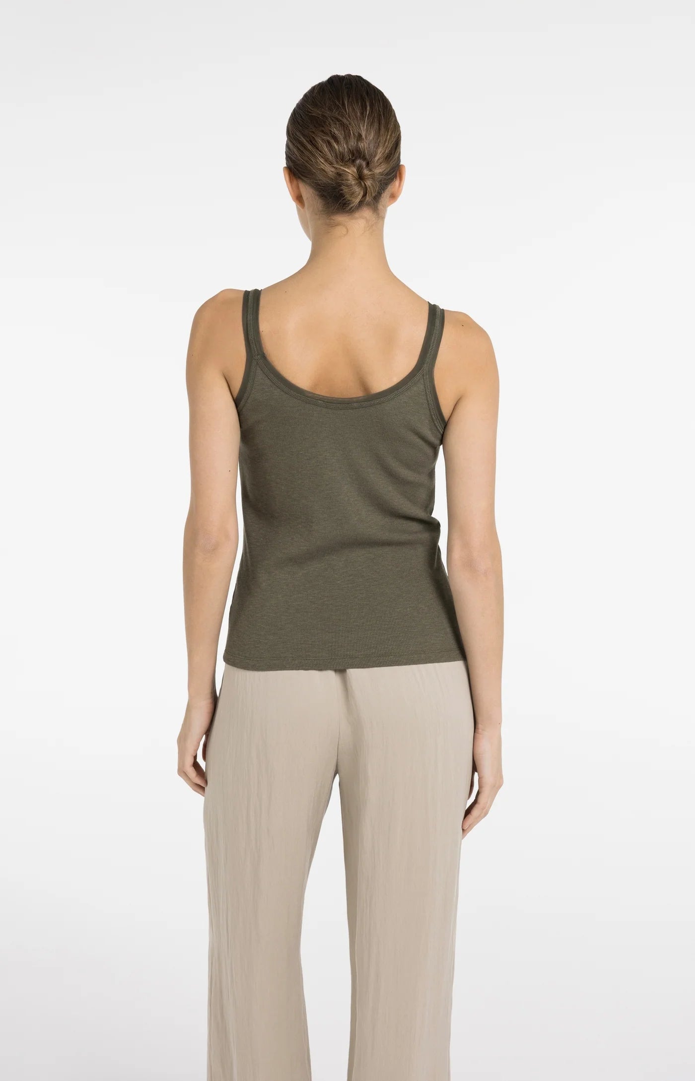 Yaya Army Green Singlet