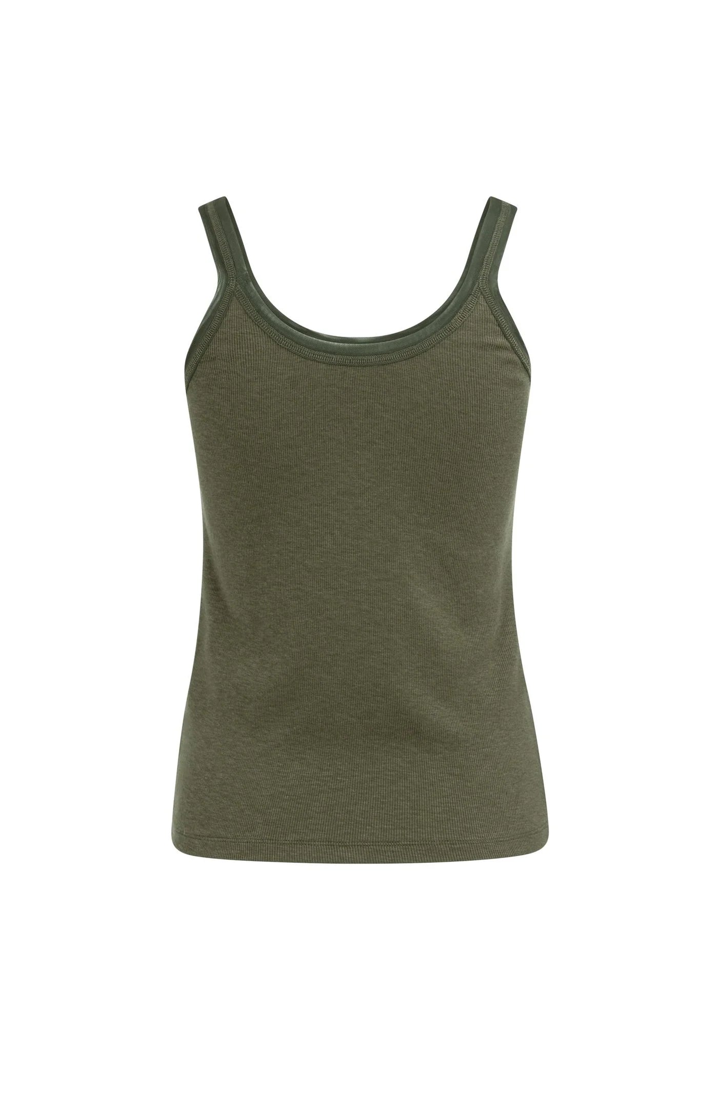 Yaya Army Green Singlet