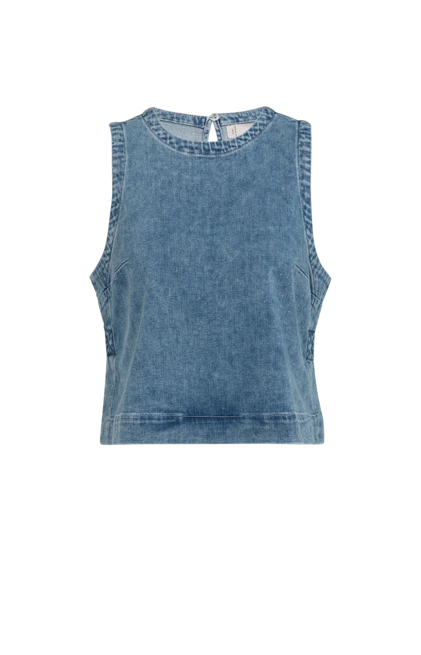 Yaya Sleeveless Denim Top