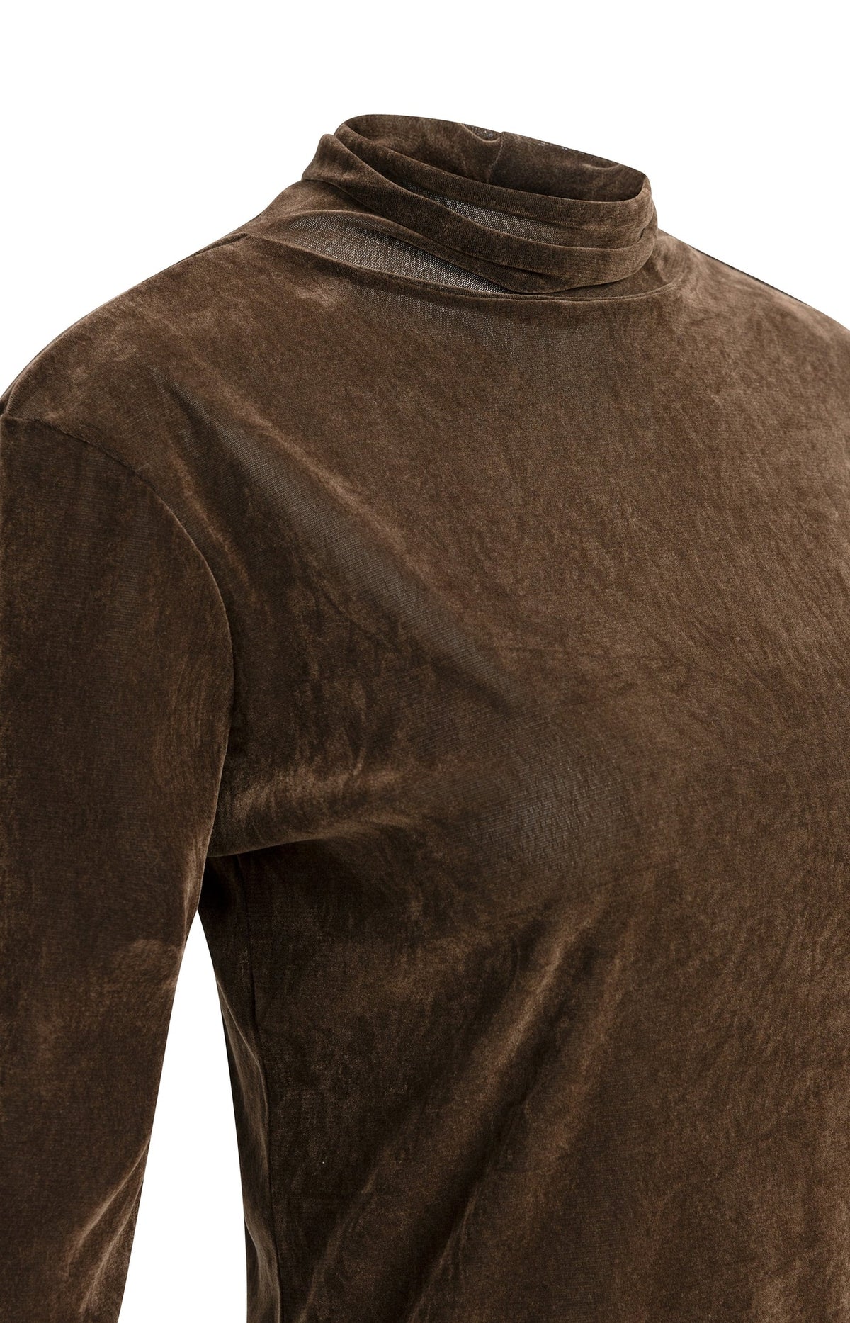 Velvet Mesh Top