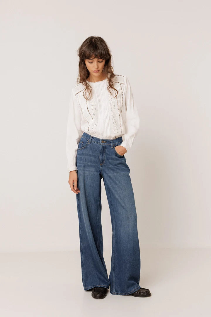 Romantic Double-Gauze Blouse